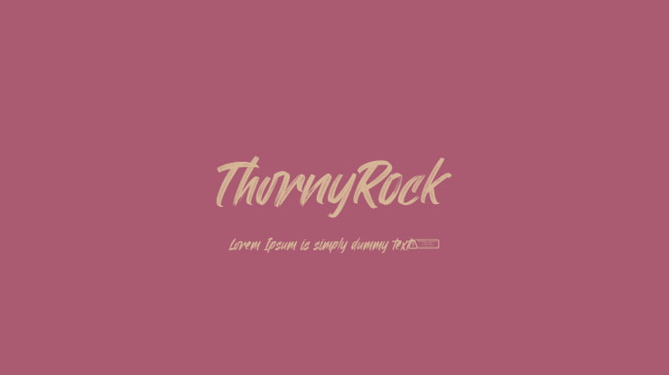 ThornyRock Font