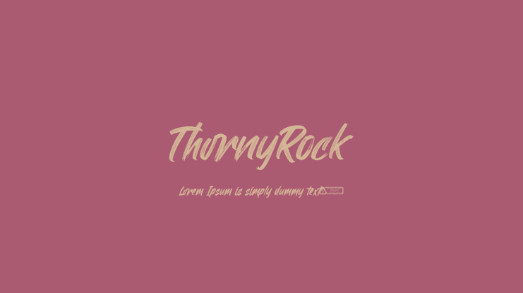 ThornyRock Font