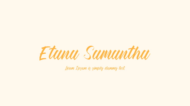 Etana Samantha Font