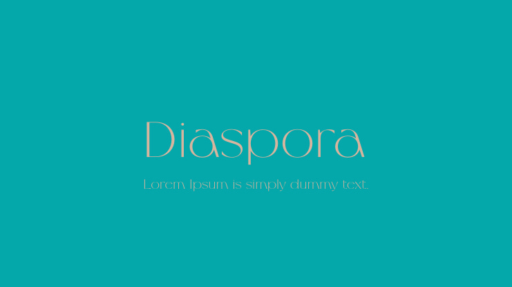 Diaspora Font