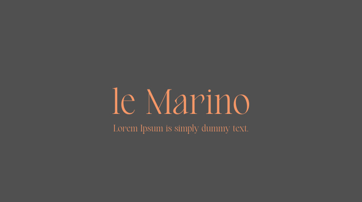 le Marino Font Family