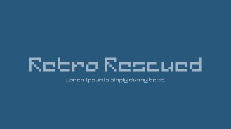 Retro Rescued Font