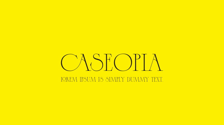 Caseopia Font