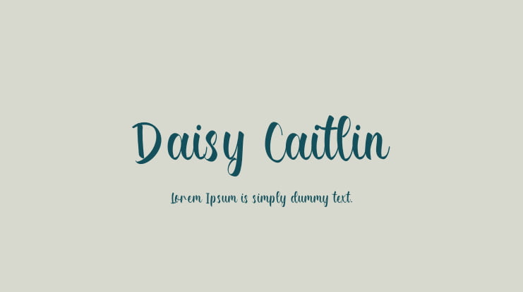 Daisy Caitlin Font