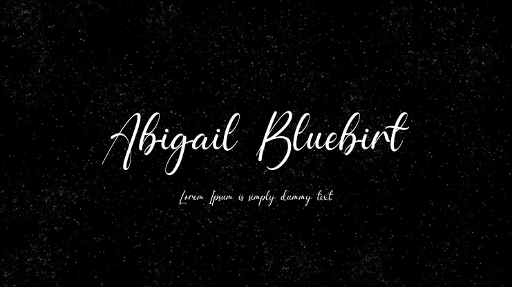 Abigail Bluebirt Font