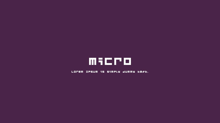 Micro Font