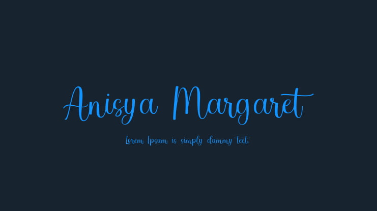 Anisya Margaret Font