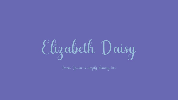Elizabeth Daisy Font