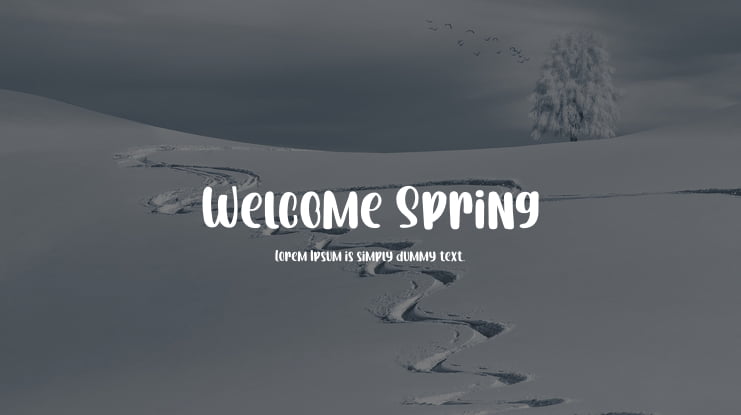 Welcome Spring Font