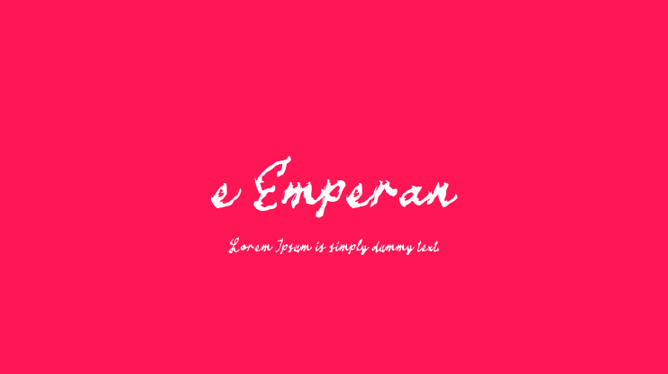 e Emperan Font