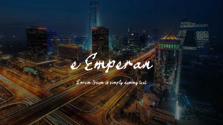 e Emperan Font