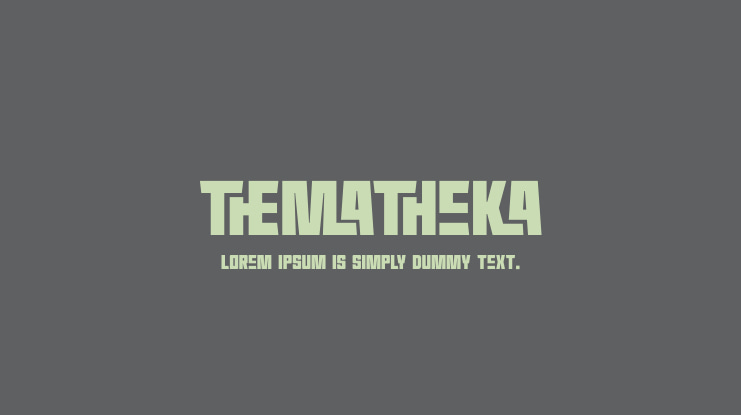 Thematheka Font