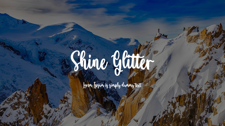 Shine Glitter Font