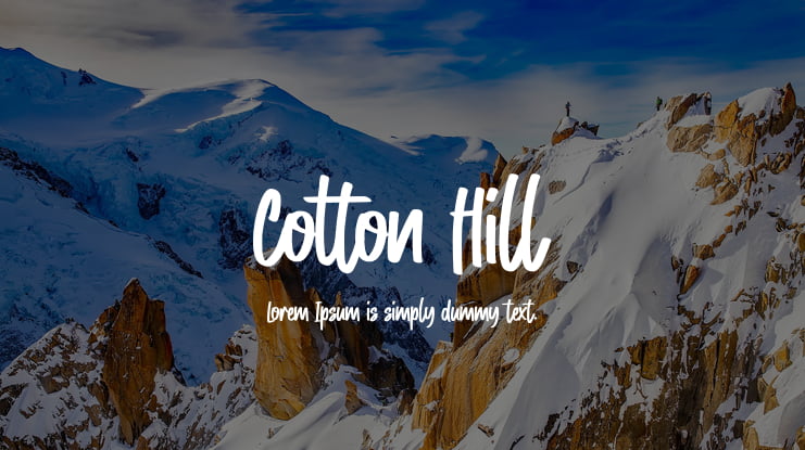 Cotton Hill Font