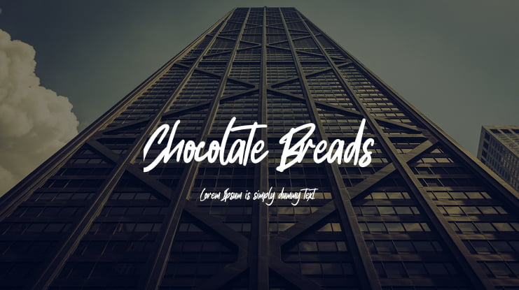 Chocolate Breads Font