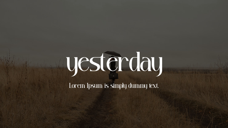 yesterday Font