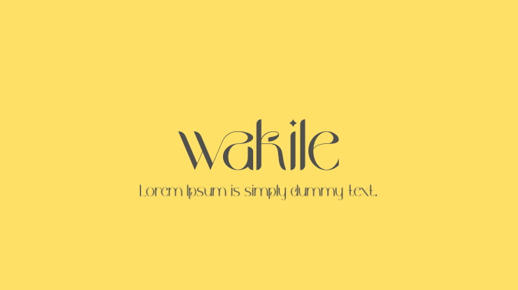 wakile Font