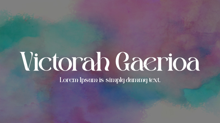 Victorah Gaerioa Font