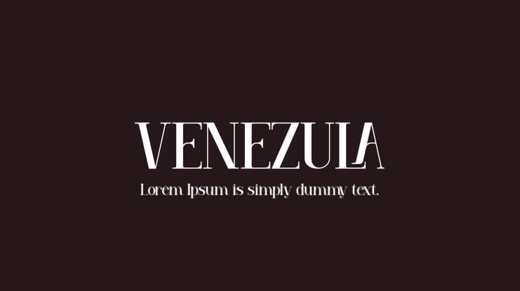 VENEZULA Font