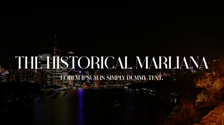 THE HISTORICAL MARLIANA Font