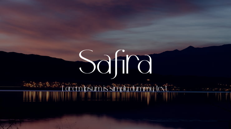Safira Font