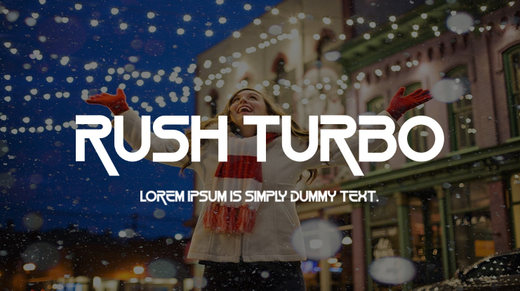 Rush Turbo Font