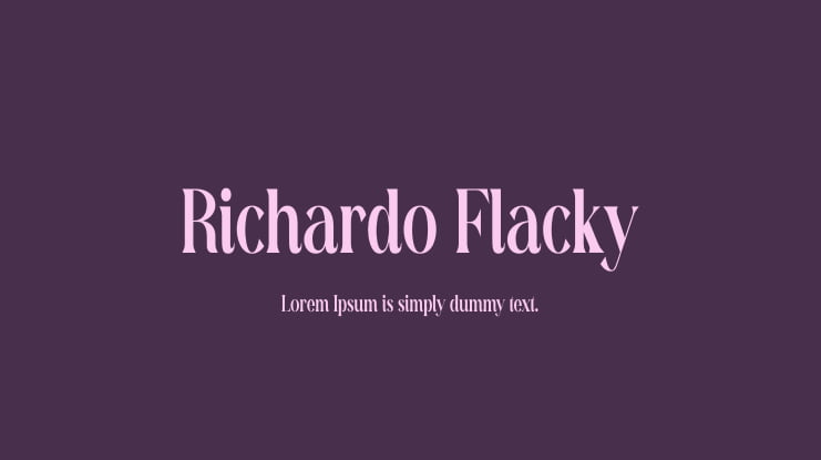 Richardo Flacky Font