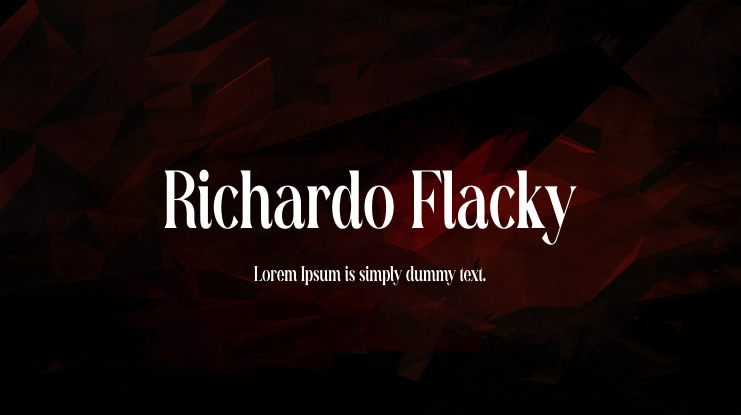 Richardo Flacky Font