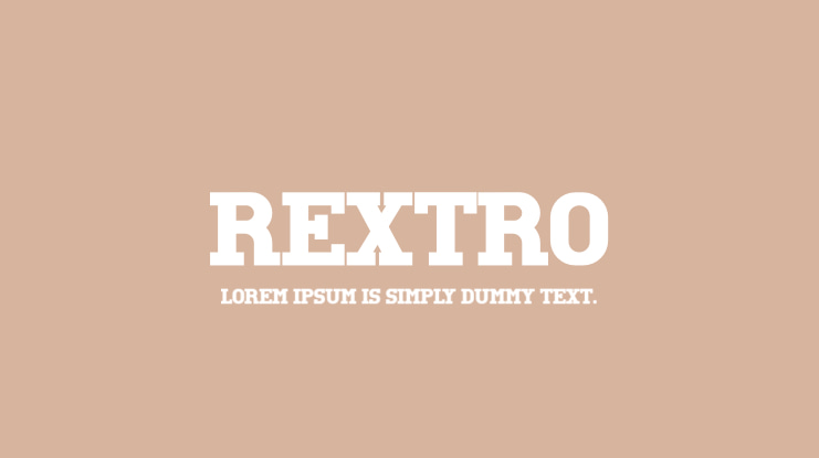 REXTRO Font