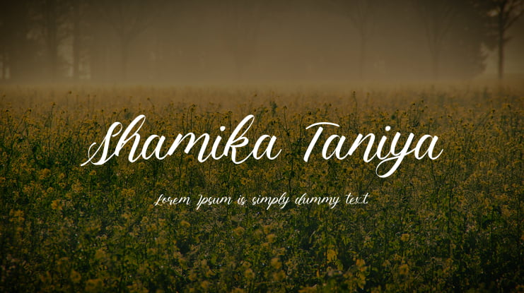 Shamika Taniya Font