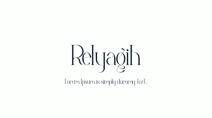 Relyagih Font