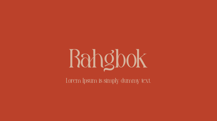Rahgbok Font
