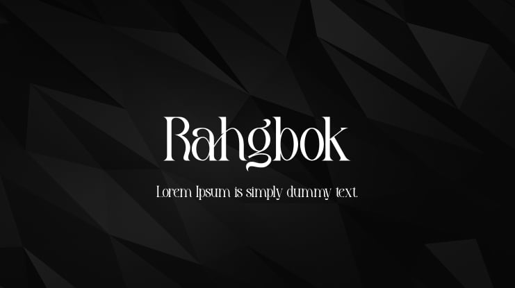 Rahgbok Font