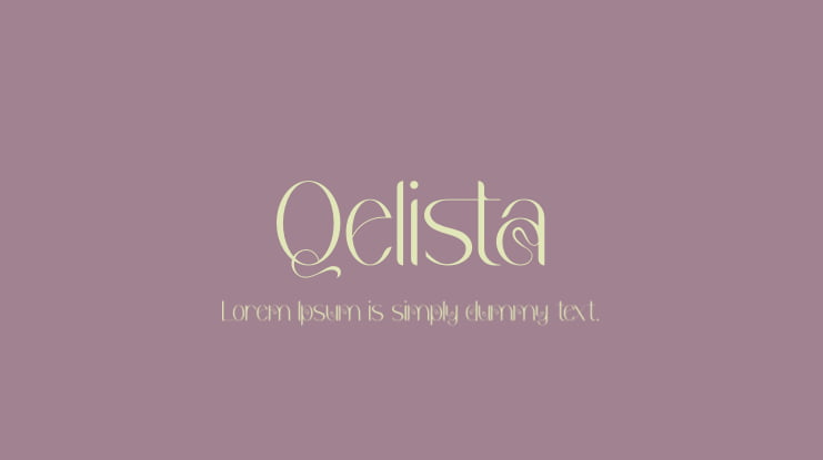 Qelista Font