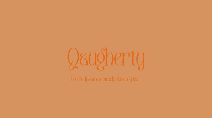 Qaugherty Font