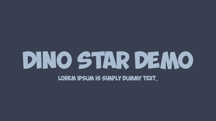 DINO STAR DEMO Font