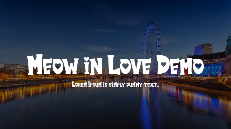 Meow in Love Demo Font