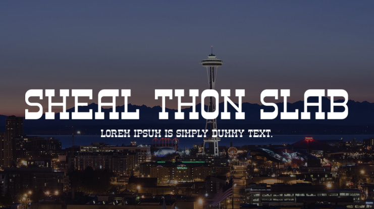 SHEAL THON SLAB Font