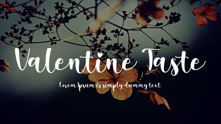 Valentine Taste Font