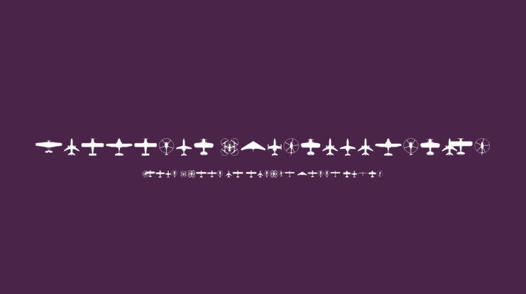 Aircraft Identification Font