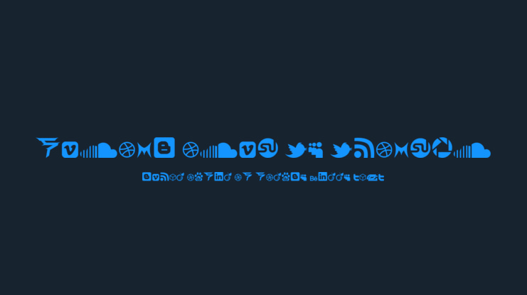 Social Icon by BRIANQC Font