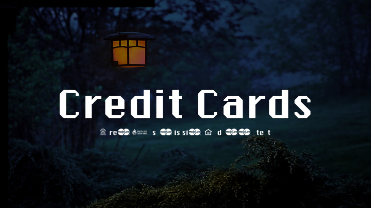 Credit Cards Font