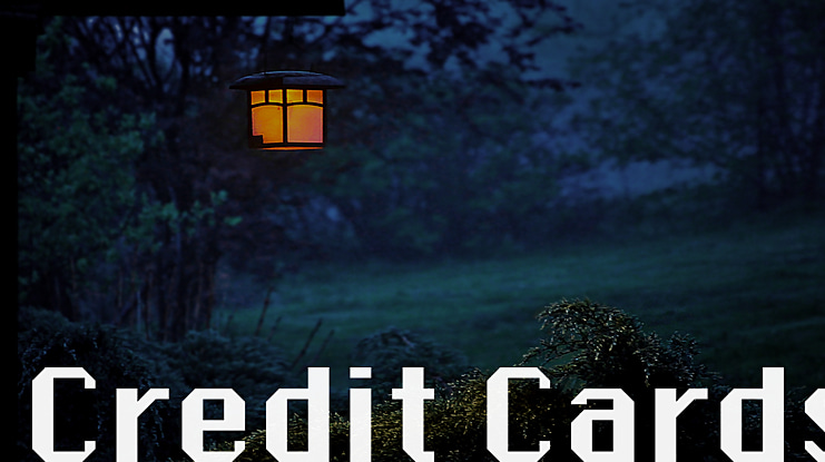 Credit Cards Font