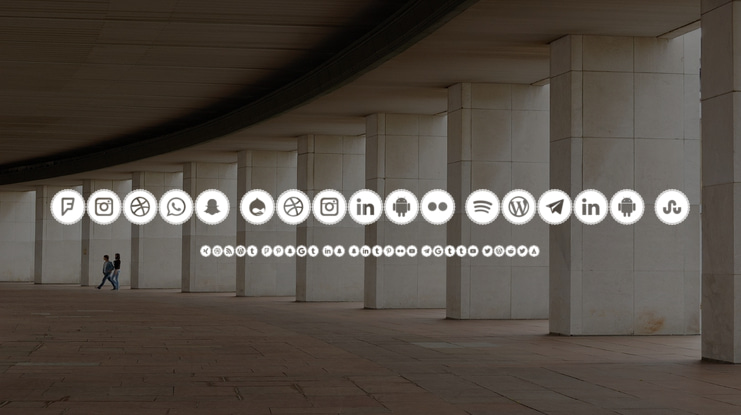 Icons Social Media 3 Font