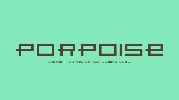 Porpoise Font