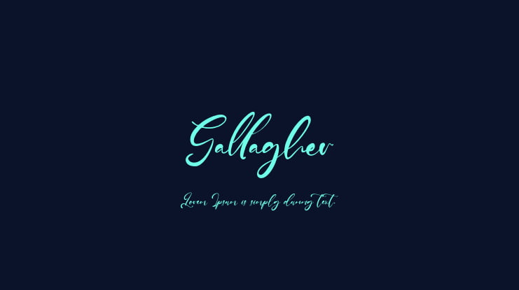 Gallagher Font