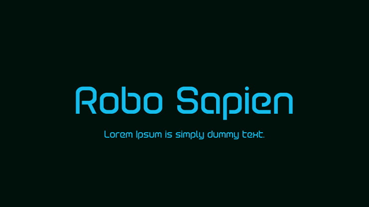Robo Sapien Font Family