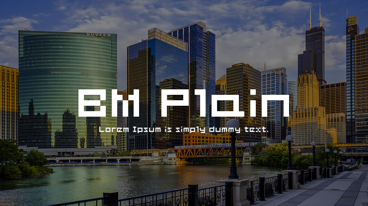 BM Plain Font