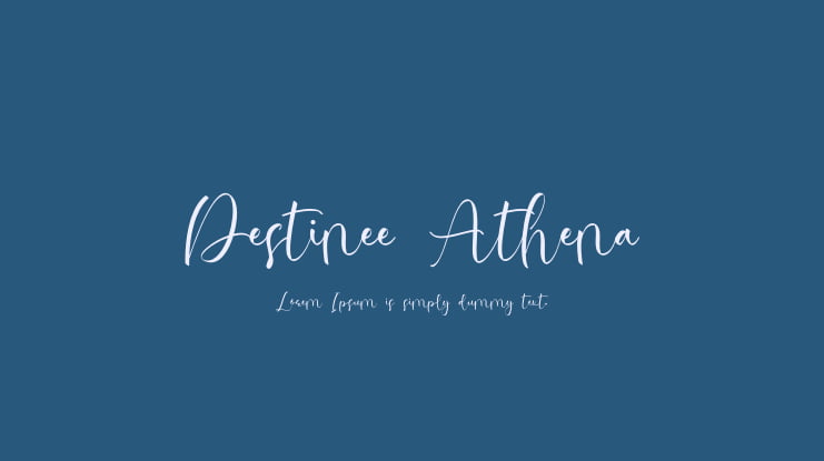Destinee Athena Font