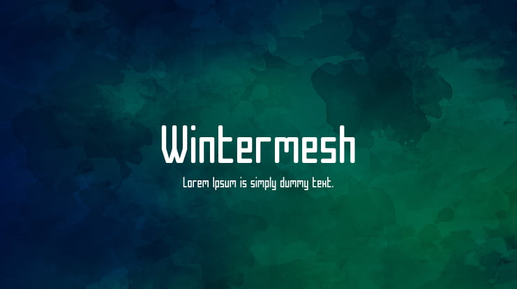 Wintermesh Font Family
